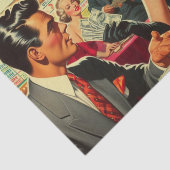 ヴィンテージカップルイラストレーション 薄葉紙 (詳細)