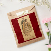 ヴィンテージカップルビクトリアンのクリスマスの好意バッグ フェイバーバッグ (封をした状態)