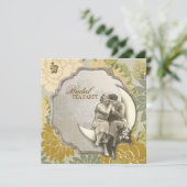 ヴィンテージカップル素晴らしレトロウェディングシャワー 招待状 (スタンド正面)