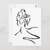 ヴィンテージカップル踊り ポストカード (正面/裏面)
