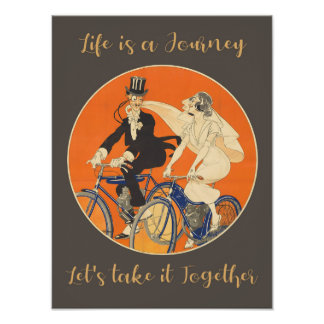 ヴィンテージカップル フォトプリント           