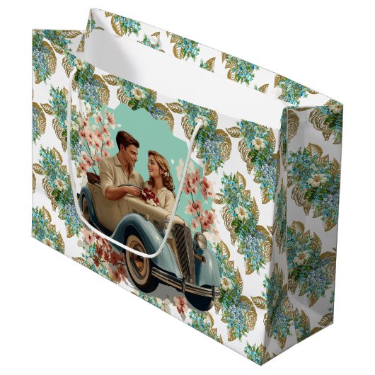 ヴィンテージカップル ラージペーパーバッグ (正面アングル)