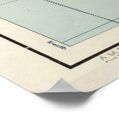 ヴィンテージカディスの地図（1943年） ポスター (角)