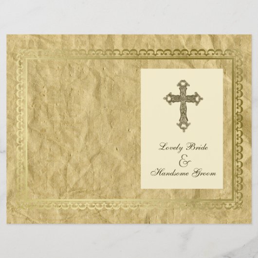 ヴィンテージカトリックのクロスプログラムカバー (正面)