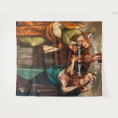 ヴィンテージカトリックウェディング タペストリー (正面(横))