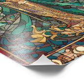 ヴィンテージカトリック信仰インフォグラフィックポスター フォトプリント (角)