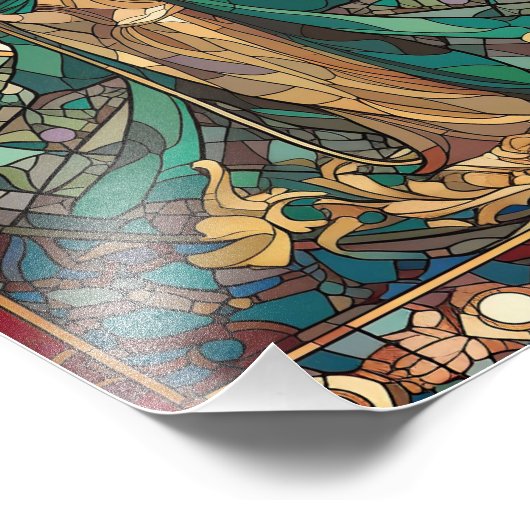 ヴィンテージカトリック信仰インフォグラフィックポスター フォトプリント (角)