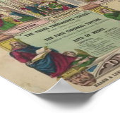 ヴィンテージカトリック信仰インフォグラフィック ポスター (角)