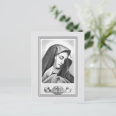 ヴィンテージカトリック信者の私たちの悲しみの女性 ポストカード (スタンド正面)