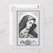 ヴィンテージカトリック信者の私たちの悲しみの女性 ポストカード (正面/裏面)