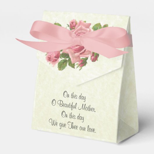 ヴィンテージカトリック教賛美教マリーピンク・ローズ フェイバーボックス (正面サイド)