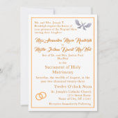 ヴィンテージカトリック結婚式招待状 招待状 (正面)