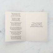 ヴィンテージカトリック聖降誕祭イエス聖家族 カード (内部)