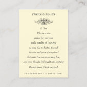 ヴィンテージカトリック聖降誕祭エピファニー三賢人 名刺 (裏面)