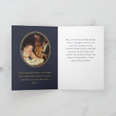 ヴィンテージカトリック金ゴールドクリスマス カード (内部)