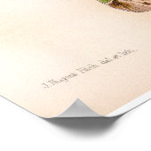 ヴィンテージカトレヤメンデリベラオーキッドフラワー ポスター (角)