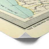 ヴィンテージカナダの地図（1922年） ポスター (角)