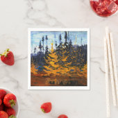 ヴィンテージカナダウィルダネストムトムソンタマラックス スタンダードカクテルナプキン (インサイチュ)