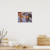 ヴィンテージカナダウィルダネス絵画のトム・トムソン ポスター (キッチン)