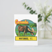 ヴィンテージカナダホワイトホースYukon地域 ポストカード (スタンド正面)