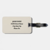 ヴィンテージカナダメープルリーフトラベルラブウォーター色 ラゲッジタグ (裏面横)