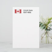 ヴィンテージカナダ国旗 便箋 (スタンド正面)