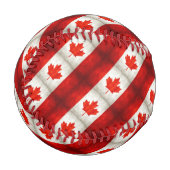 ヴィンテージカナダ国旗 野球ボール (正面左)