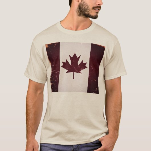 ヴィンテージカナダ国旗Tシャツ Tシャツ (正面)
