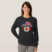 ヴィンテージカナダ系アメリカ人Yes私は両方ともできる Tシャツ (正面フル)