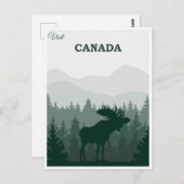 ヴィンテージカナダ自然ムーストラベル ポストカード (正面/裏面)