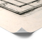 ヴィンテージカナリア諸島の地図(1656) ポスター (角)