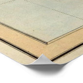 ヴィンテージカナリア諸島地図（1823年） ポスター (角)