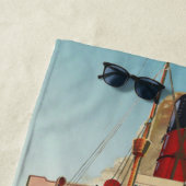 ヴィンテージカナルアクイタニア旅行 ビーチタオル (インサイチュ)