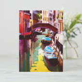 ヴィンテージカナルブリッジヴェネツィアトラベルウォーター色 シーズンカード (スタンド正面)