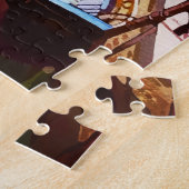 ヴィンテージカナルブリッジヴェネツィアトラベルウォーター色 ジグソーパズル (側面)