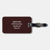 ヴィンテージカナルブリッジヴェネツィアトラベルウォーター色 ラゲッジタグ (裏面横)