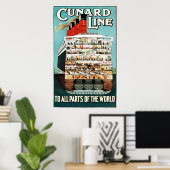 ヴィンテージカナード線海ライナー旅行 ポスター (ホームオフィス)