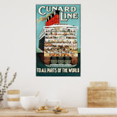 ヴィンテージカナード線海ライナー旅行 ポスター (キッチン)