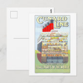 ヴィンテージカナード船図 ポストカード (正面/裏面)