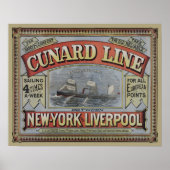 ヴィンテージカナード船積み会社Ad ポスター (正面)