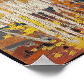 ヴィンテージカナ絵画ダズトムソンオータム樺の木 ポスター (角)