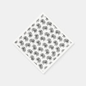 ヴィンテージカニアートパタカスタムーン背景色 スタンダードカクテルナプキン (角)