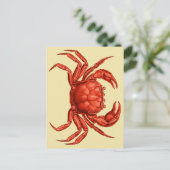 ヴィンテージカニデザイン ポストカード (スタンド正面)