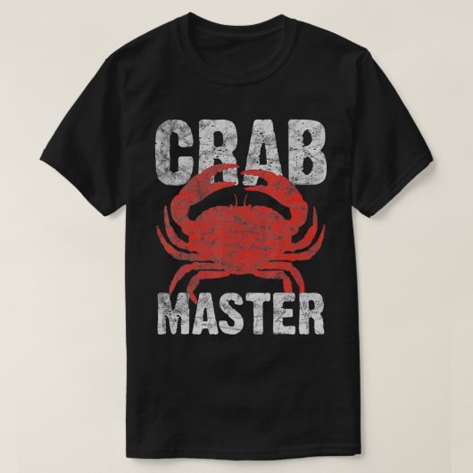 ヴィンテージカニ愛好家のマスターギフト Tシャツ (デザイン正面)