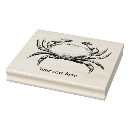 ヴィンテージカニ航海の海野生生物と魚介類 ラバースタンプ (スタンプ)