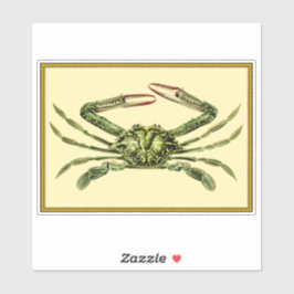 ヴィンテージカニ シール