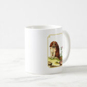 ヴィンテージカバエレガントリアキングチャールズスパニエル犬 コーヒーマグカップ (正面右)