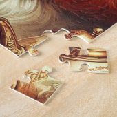 ヴィンテージカバリヤキングチャールズスパニエル犬絵画ズ ジグソーパズル (側面)