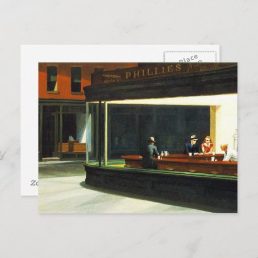 ヴィンテージカフェとムービースター ポストカード (正面/裏面)