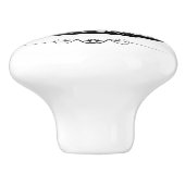 ヴィンテージカフェのコーヒーサインセラミックノブ セラミックノブ (側面)